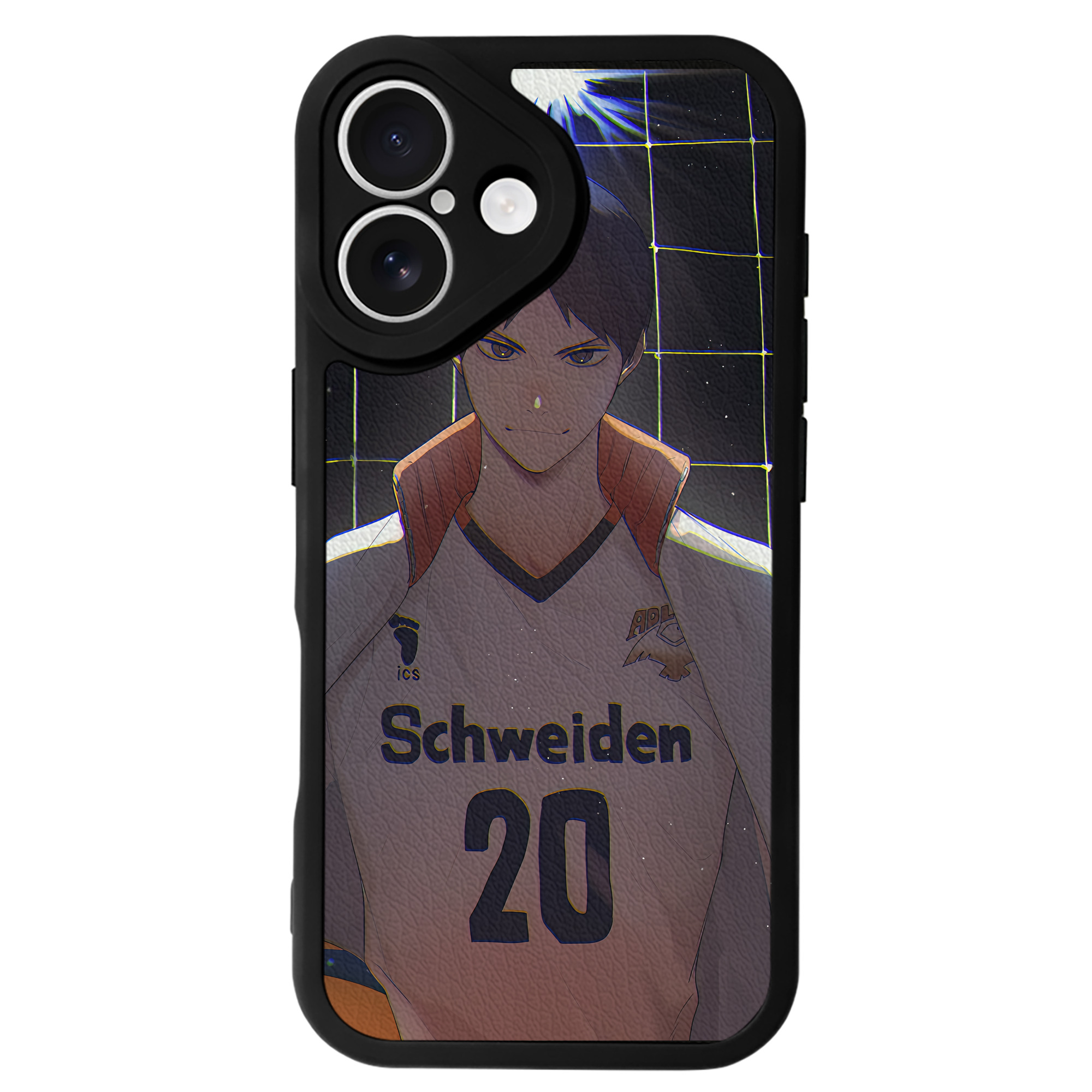 （画像用） ハイキュー!! Haikyu!! 【iPhone 16シリーズ対応】シリコンスマホケース（レザー調） 材質：シリコン